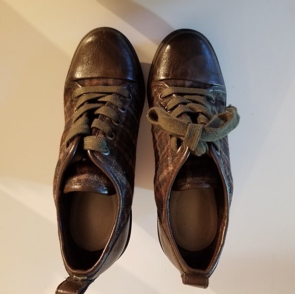 Aldo Plaid Wedges - Picture 6 of 7